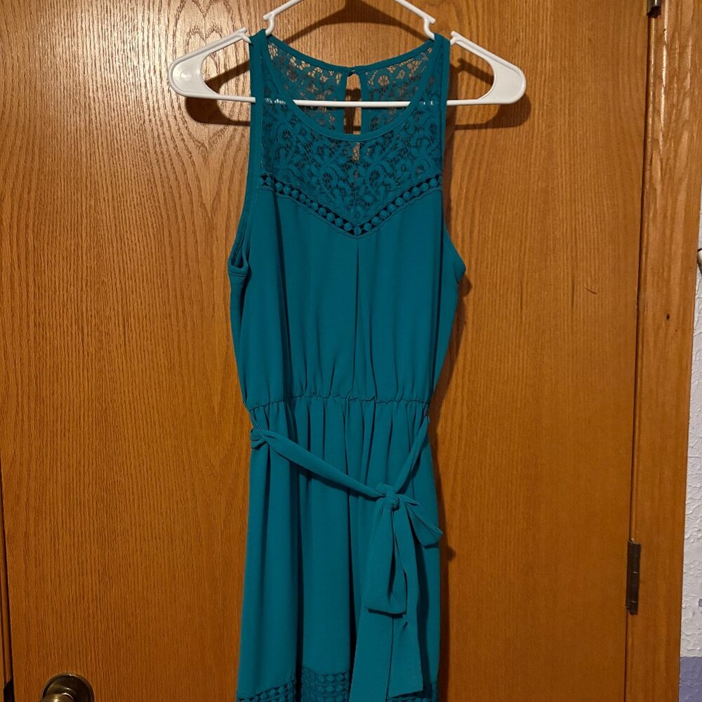 Teal Sleeveless Dress
